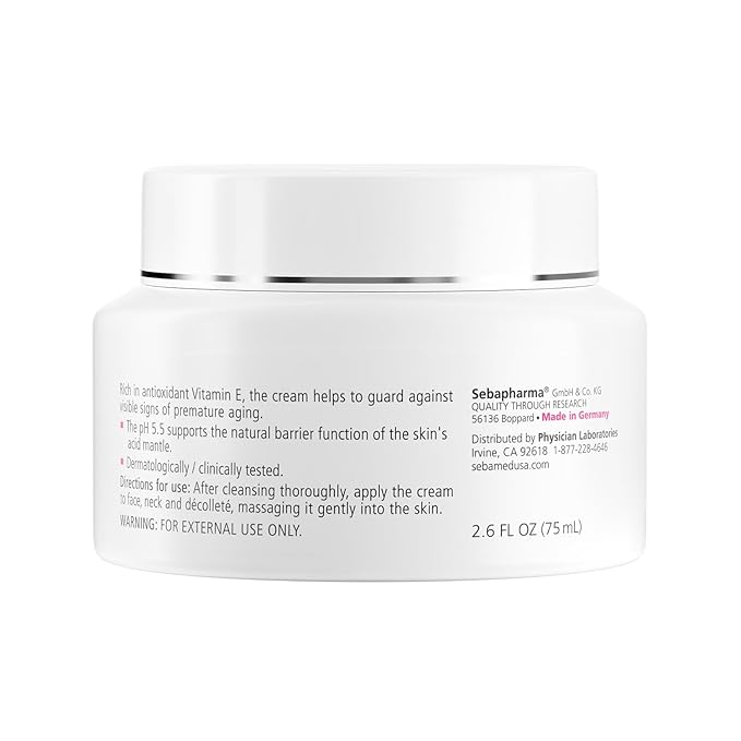 SEBAMED Moisturizing Face Cream for Sensitive Skin Antioxidant pH 5.5 Vitamin E Hypoallergenic 2.6 Fluid Ounces (75mL) Ultra Hydrating Dermatologist Recommended Moisturizer (Pack of 6)
