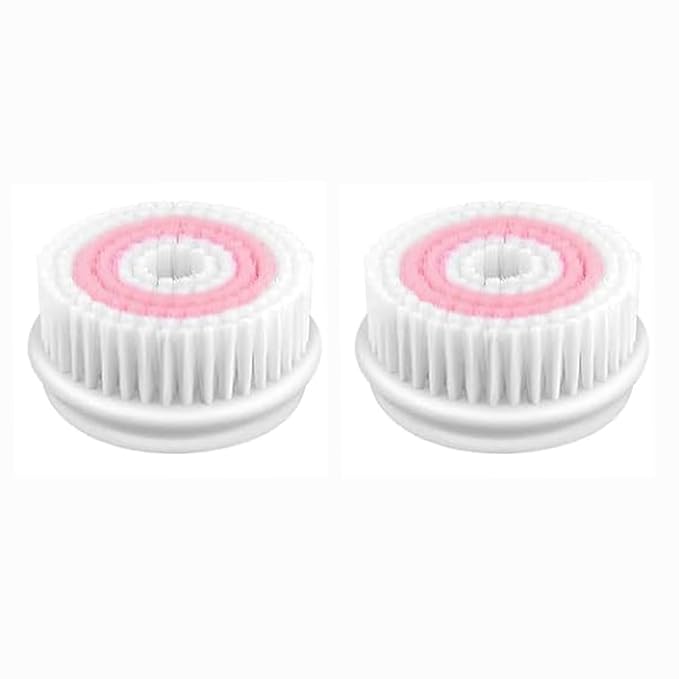 2Pcs Facial Cleansing Brush Replacement for UMICKOO, Keep Your Cleansing Device in Top Shape(Pink)
