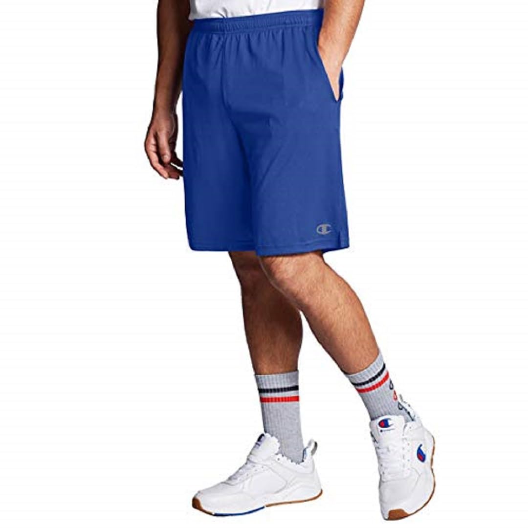 Champion mens 10" Core Training athletic shorts, Surf the Web, Small US