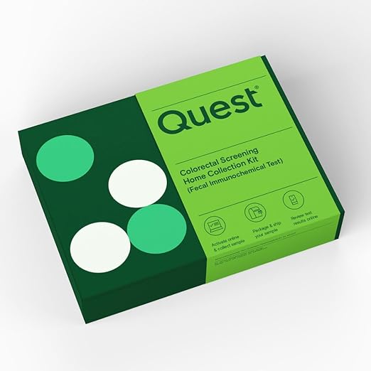 Colorectal Screening from Quest® - home collection kit - fecal immunochemical test (FIT) - recommended for adults 45+