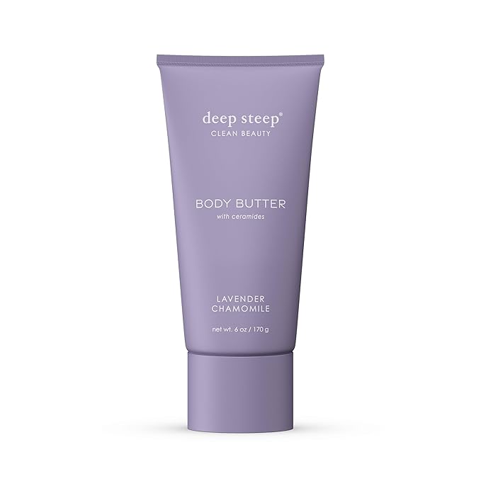 Deep Steep Body Butter with Ceramides for Intense Moisture 6oz (6 Ounces (Pack of 1), Lavender Chamomile)