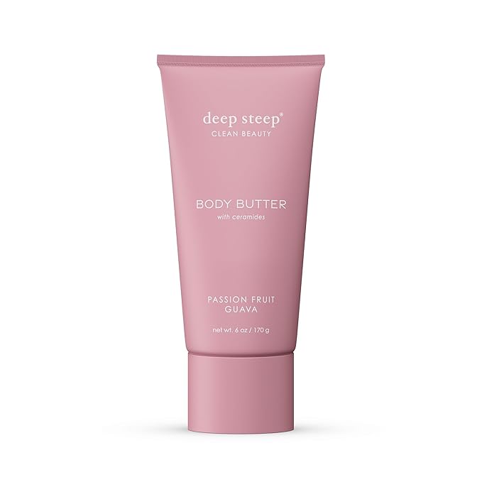 Deep Steep Body Butter with Ceramides for Intense Moisture 6oz (6 Ounces (Pack of 1), Passion Fruit Guava)
