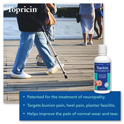 Topricin Foot Pain Relief Cream (8 oz) (2 Pack)