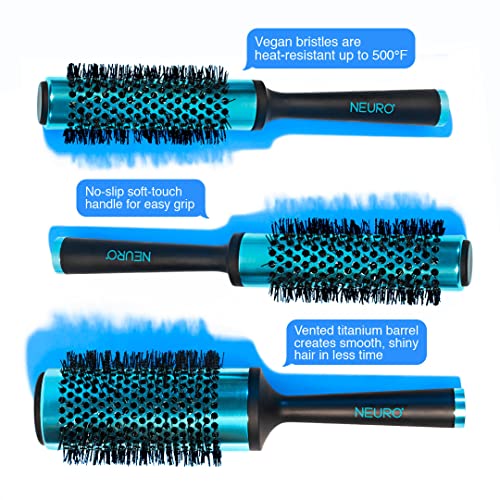 Neuro by Paul Mitchell Titanium Round Brush, For Blow-Drying All Hair Types