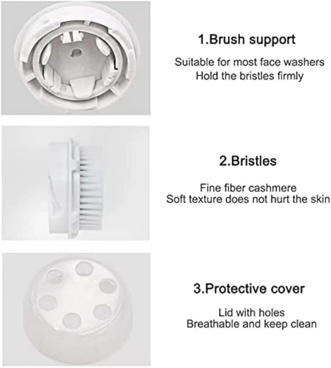 Clarisonic Deep Pore Facial Cleansing Brush Head Replacement | Compatible with Mia 1, Mia 2, Mia Fit, Alpha Fit, Smart Profile Uplift and Alpha (1count)