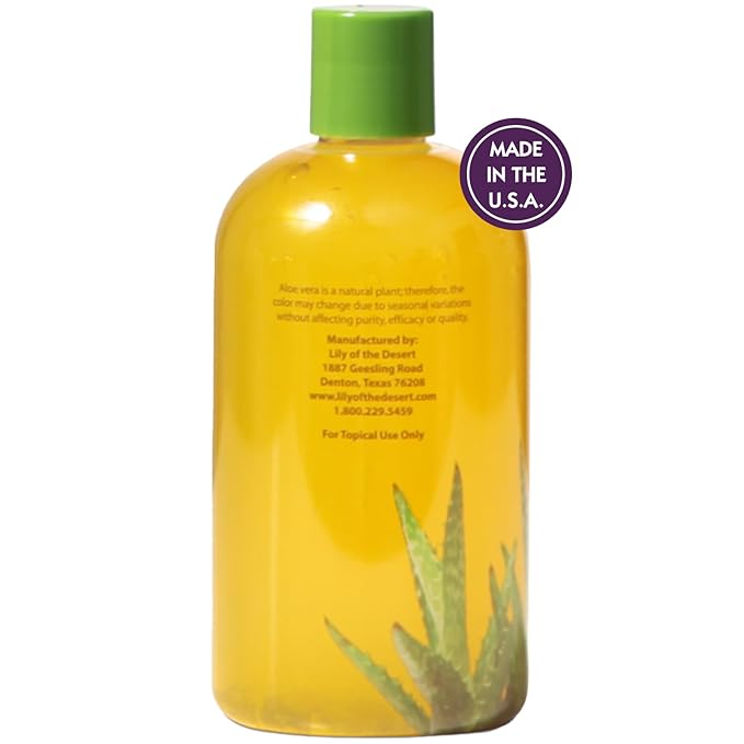 Lily Of The Desert Gelly Moisturizer - 99% Organic Aloe Vera Gel for Skin, After Sun Care with Aloe, Vitamin E Oil, and Vitamin C for Sunburn Relief, 12 Fl Oz (Pack of 2)
