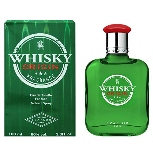 WHISKY ORIGIN Eau de Toilette for Men – Bold and Timeless Scent – Fresh Citrus and Warm Spices over a Woody Base – Long Lasting Fragrance – Made in France 3.4 Fl Oz