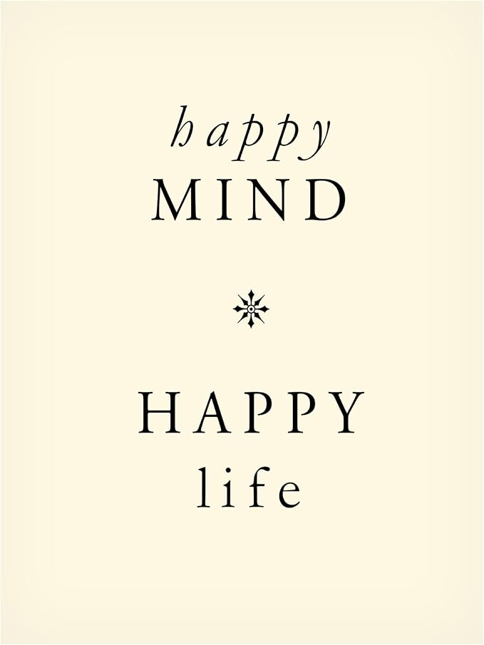 Trademark Fine Art Canvas Wall Art - Alicia Longley 'Happy Mindfulness I' Wall Art for Living Room, Bedroom, or Office Décor