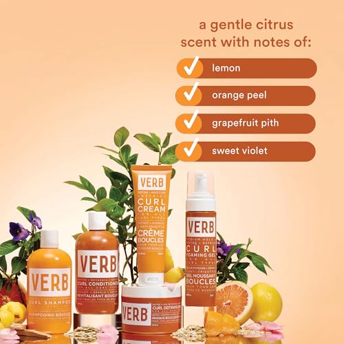 VERB Curl Defining Mask, 6.5 fl oz - Curl Definition + Retention - Moisturize + Reduce Frizz - Vegan, No Parabens or Harmful Sulfates