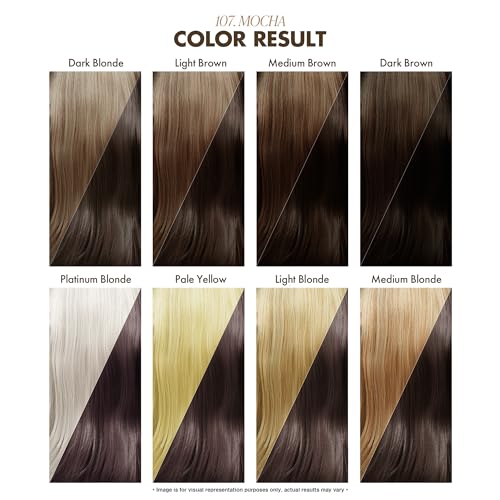 Adore Semi Permanent Hair Color - Vegan and Cruelty-Free Brown Hair Dye - 4 Fl Oz - 107 Mocha (Pack of 2)