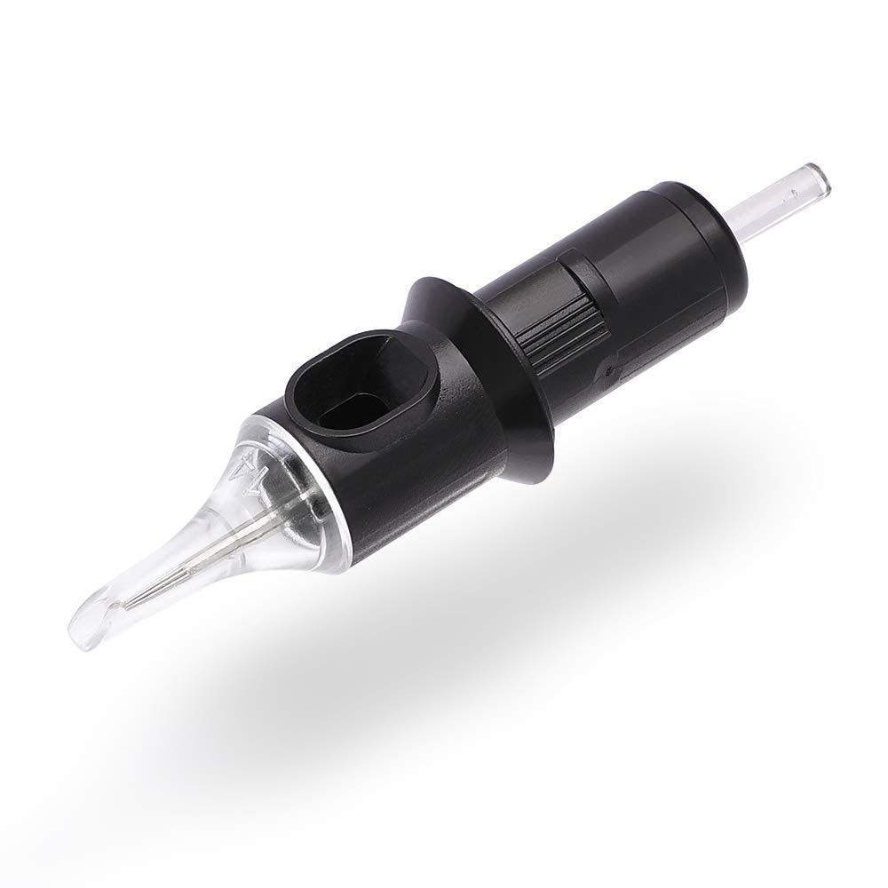 STIGMA #10(9RS) Bugpin Disposable Tattoo Needle Cartridges with Membrane Safety Cartridges for Tattoo Artists Round Shader 20Pcs Standard Pack EN05-20-1009RS