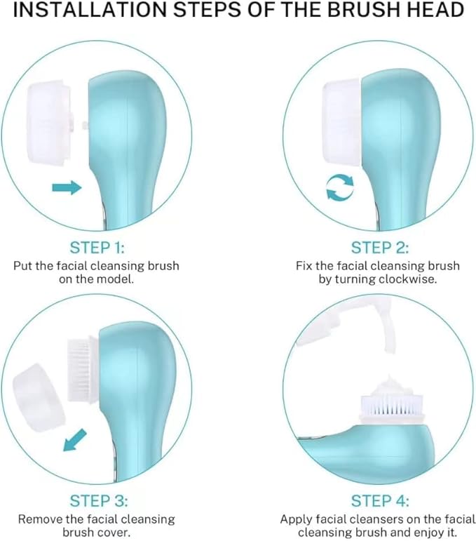 Clarisonic Brush Head Replacements | Compatible with Mia 1, Mia 2, Mia Fit, Alpha Fit, Smart Profile Uplift and Alpha Fit | Added to Transparency Portal, Deep Pore (2Count)