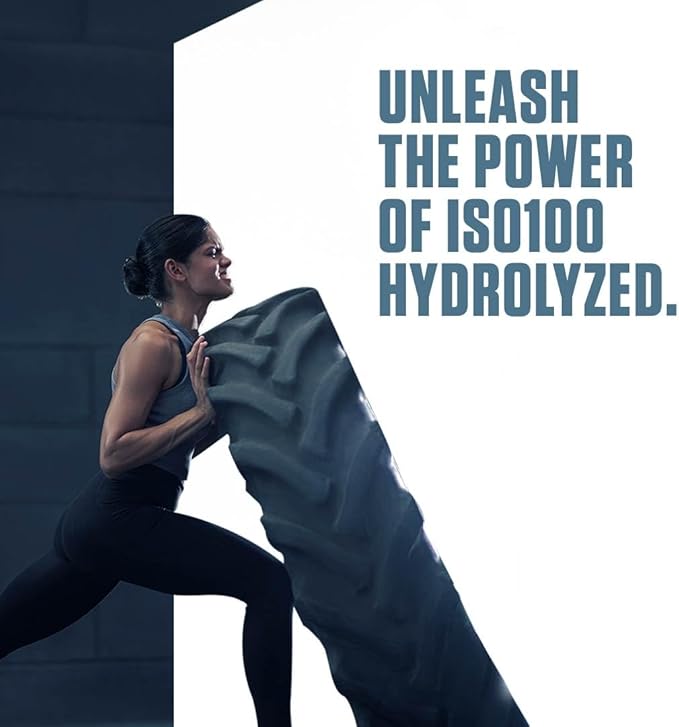 Dymatize ISO100 Whey Protein Powder Isolate, Birthday Cake, 25g of Protein, 5 Pound, 5.5g BCAAs, Less Than 120 Cal., Gluten Free, 1g Fat, 1g Sugar, 2g Carb