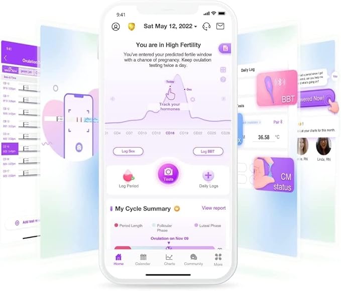 Easy@Home 100 Ovulation Test and 20 Pregnancy Test Strips, FSA Eligible Ovulation Test Kit Powered by Premom Ovulation Predictor Free iOS&Android APP,100LH + 20HCG + 120 Urine Cups-Package May Vary