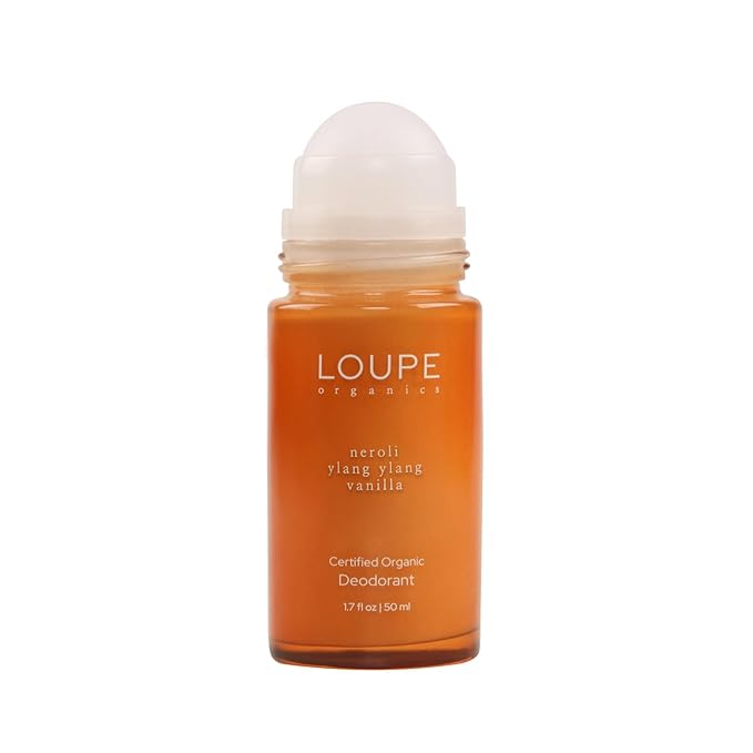 LOUPE | Upgraded Formula | Certified Organic Deodorant Roll-on | 100% Natural & Plant-Based, Unisex, Sensitive Skin | Scented with Organic Essential Oils | Neroli, Ylang Ylang, Vanilla