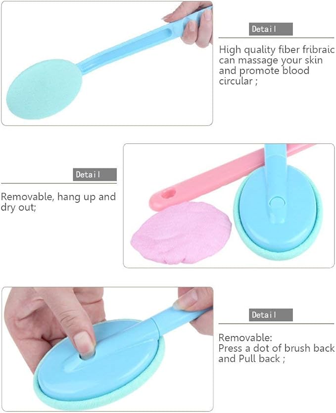 Easy Lotion Applicator, Back Rubs Massager Bath Brush, Extra Long Handle, Easily Self Apply Lotions, Great for Body Care