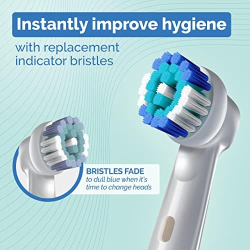 Replacement Toothbrush Heads Compatible with Oral B Braun - 16 Pack Milos Professional Electric Toothbrush Heads Deep Clean Brush Heads Compatible with Oral-B 7000/Pro 1000/9600/ 5000/3000/8000