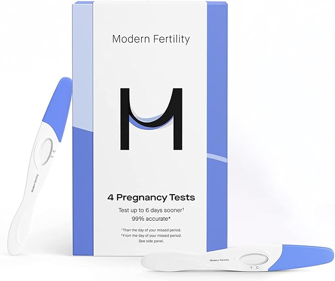 Modern Fertility Ovulation & Pregnancy Test Bundle, Identify Fertile Days, Predict Ovulation, and Detect Pregnancy Early, FSA HSA Approved, 20 Strips & 4 Tests