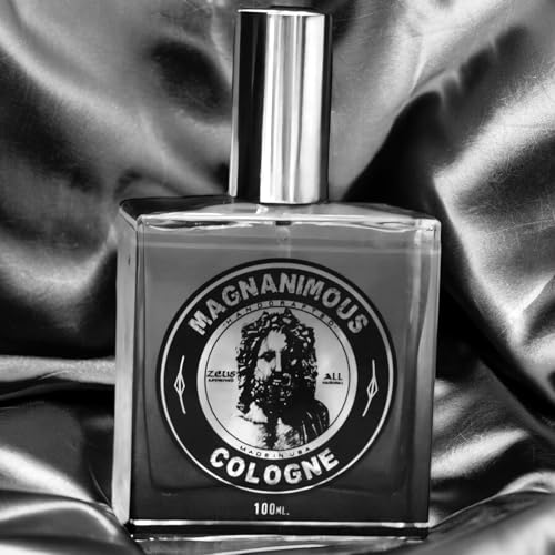 MAGNANIMOUS COLOGNE (100 ML) - "SPARTA" SCENT (GUNPOWDER, BLACK PEPPER, OAK MOSS, VANILLA, CITRON, PATCHOULI, BLACK MUSK...) SMELL MAGNANIMOUS WITH THE BEST SMELLING COLOGNE ON THE PLANET!