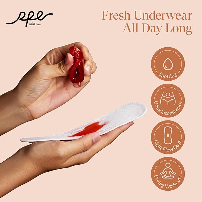 100% Organic Long Panty Liners for Women long-192ct, Ultra Thin Cotton Cover, Long Pantiliners, Light Absorbency, Unscented Barely There Pantie Liners (Long Liner, Size 2, 192ct)