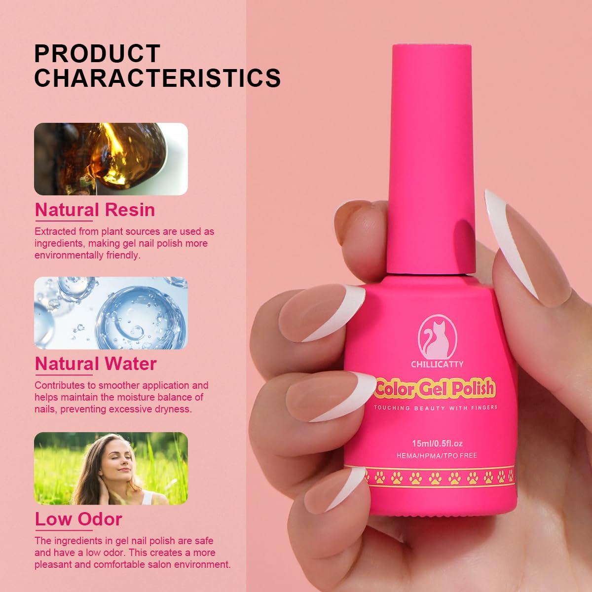 Reflective Glitter Gel Nail Polish, HEMA HPMA TPO Free, Gold Flash Diamond Shimmer, Need UV Lamp Long Lasting Salon Perfect Gel Nail 15ML for Women (Dia-001)