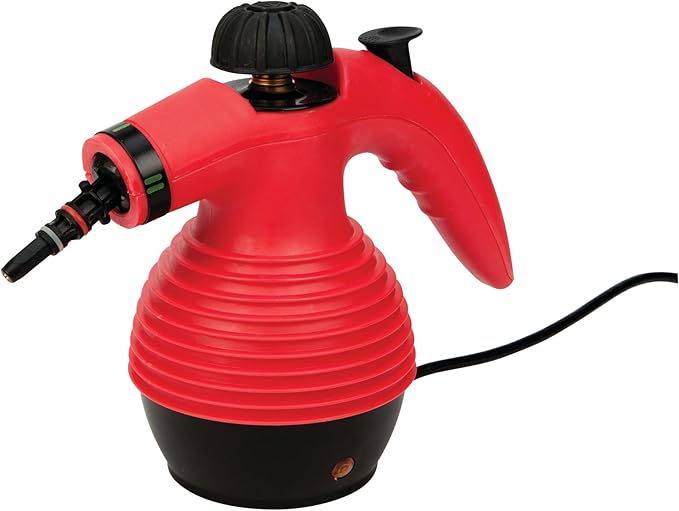 Performance Tool W50079 Red/Black 900W Handheld Steam Cleaner
