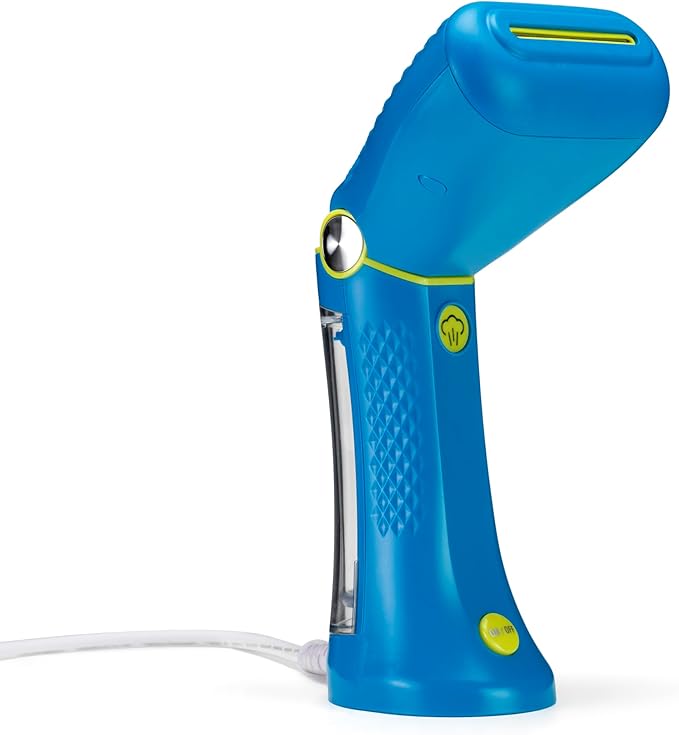 Conair Handheld Garment Steamer for Clothes - Power Steam: Small Size, Big Power - Great for Home, Office, or Travel with Dual Voltage for Worldwide Use, Blue