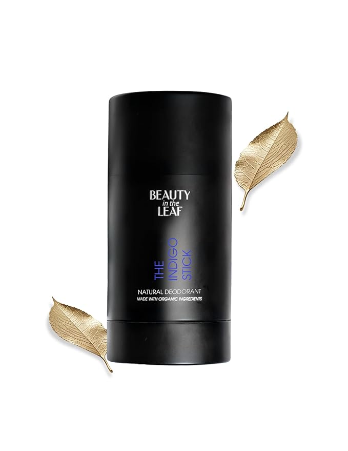 The Indigo Stick Natural Deodorant | Made in USA with Organic Ingredients | Aluminum-Free | 100% Vegan | Sandalwood Citrus Scent | Detoxifying Charcoal & Probiotic Odor Control Formula | 20% MORE