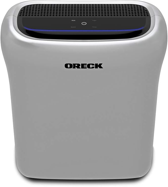 Oreck Air Response Air Purifier, Powerful HEPA and Carbon Filtration, For Small Rooms, Captures 99% of Particles, Dust, Pollen, Pet Dander and Smoke, Quiet Air Purifiers for Home