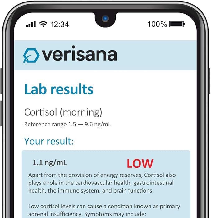 Metabolism Test – Home-to-Lab Test Kit to Check 3 Important Markers for Your Metabolism – Analysis by CLIA-Certified Lab – Verisana