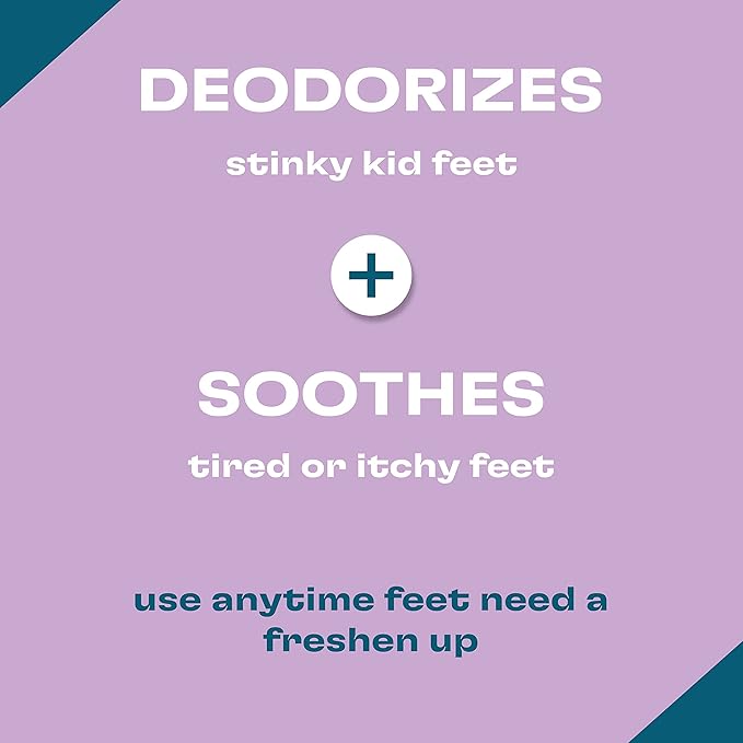 Kobi Natural Foot Deodorant Spray - No More Stinky Kid Feet - Eliminates Foot & Shoe Odor - Kid-Safe Ingredients - Sunset Bloom