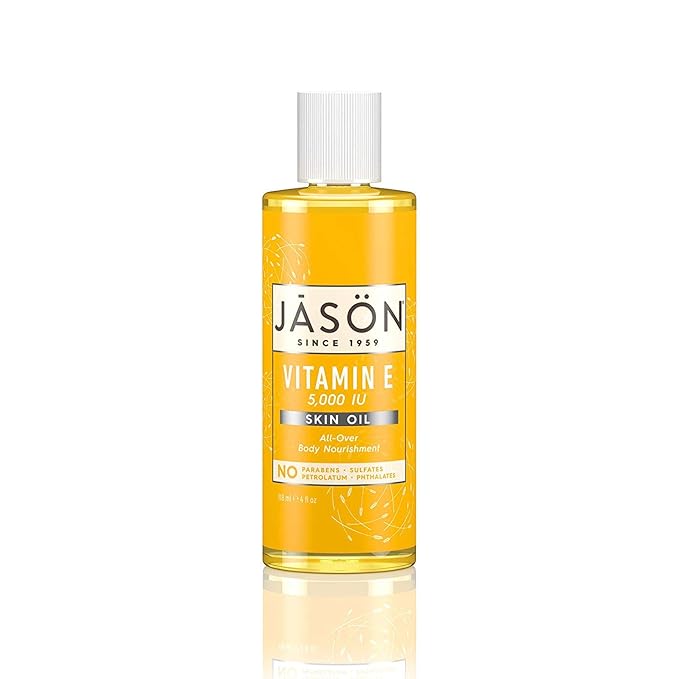 JASON Vitamin E 5,000 IU All Over Body Nourishment Oil, 4 oz. (Pack of 3) (Packaging May Vary)