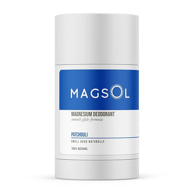 MAGSOL Natural Deodorant for Men & Women | Aluminum Free Deodorant | Gentle on Skin with Sweet Almond Oil & Beeswax | Baking Soda Free | Paraben & Pthalate Free (Patchouli)