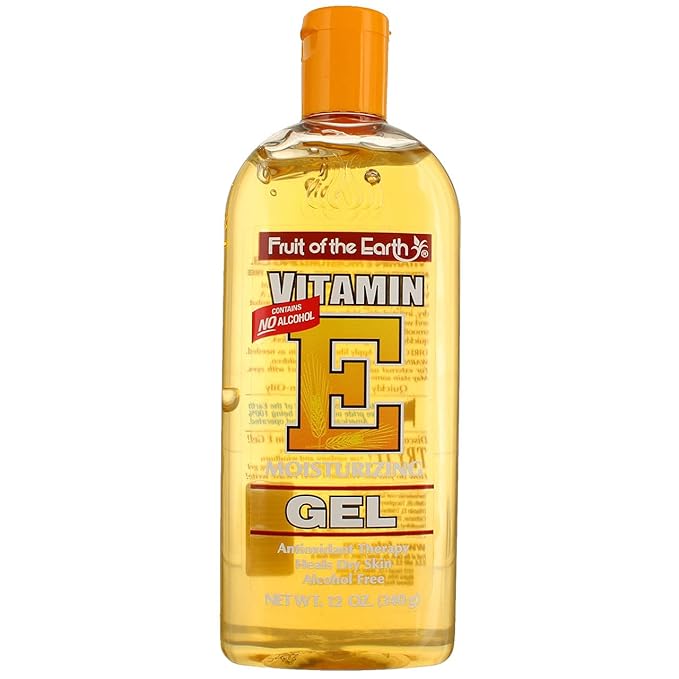 Fruit of the Earth Vitamin E Aloe Vera Gel, Moisturizing 12oz for Dry Skin (FOTE-GEL12)