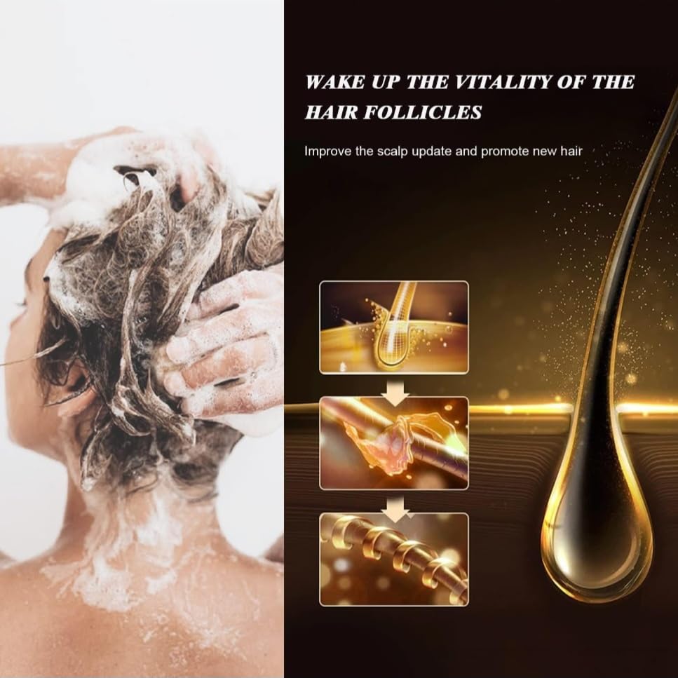 Karseell Hair Repair Set with Shampoo, Conditioner, and Maca Collagen Mask Plus Argan Oil for Dry Damaged Hair (52.39 fl oz), Multipack