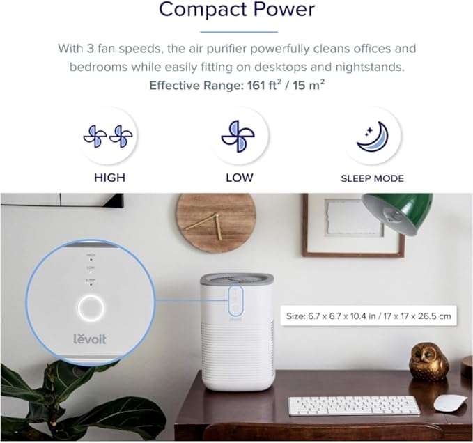 LEVOIT LV-H128 Air Purifier Replacement, 3-in-1 Pre-Filter, Capture Dust Smoke Pollen, Activated Carbon, 3-Stage Filtration System, 2 Piece Set, LV-H128-RF, 2 Pack