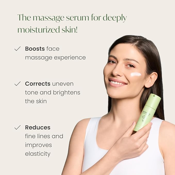 PLANTIFIQUE Korean Jojoba Oil & Hyaluronic Acid Face Massage Serum and Disposable Face Towels XL 10"x12"