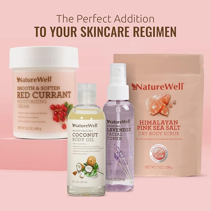 NATURE WELL Red Currant Smooth & Soften Moisturizing Cream For Face, Body, & Hands, Infused With Natural Oils & Extracts, Restores Skin Moisture Barrier, 16 Oz.