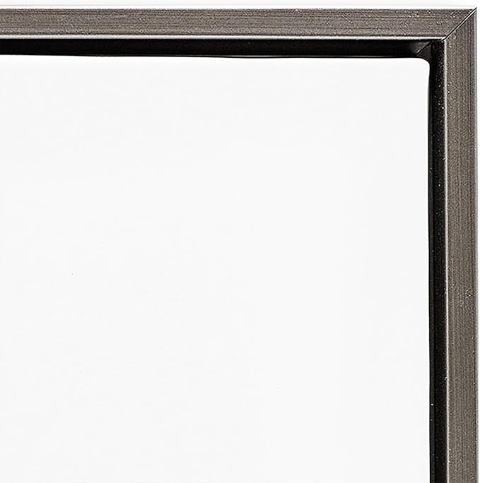 Stupell Industries Abstract Mindfulness Exercise Framed Floater Canvas Wall Art Design by Tim Parker, Gray Floater Frame, 21 x 17