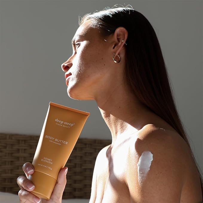 Deep Steep Body Butter with Ceramides for Intense Moisture 6oz (6 Ounces (Pack of 1), Honey Blossom)
