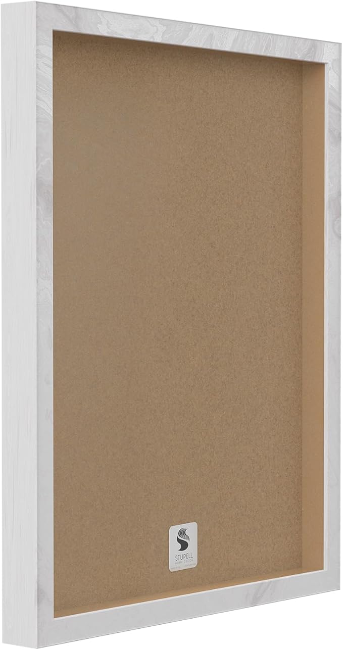 Stupell Industries Abstract Mindfulness Exercise Framed Giclee Wall Art Design by Tim Parker, White Framed, 14 x 11