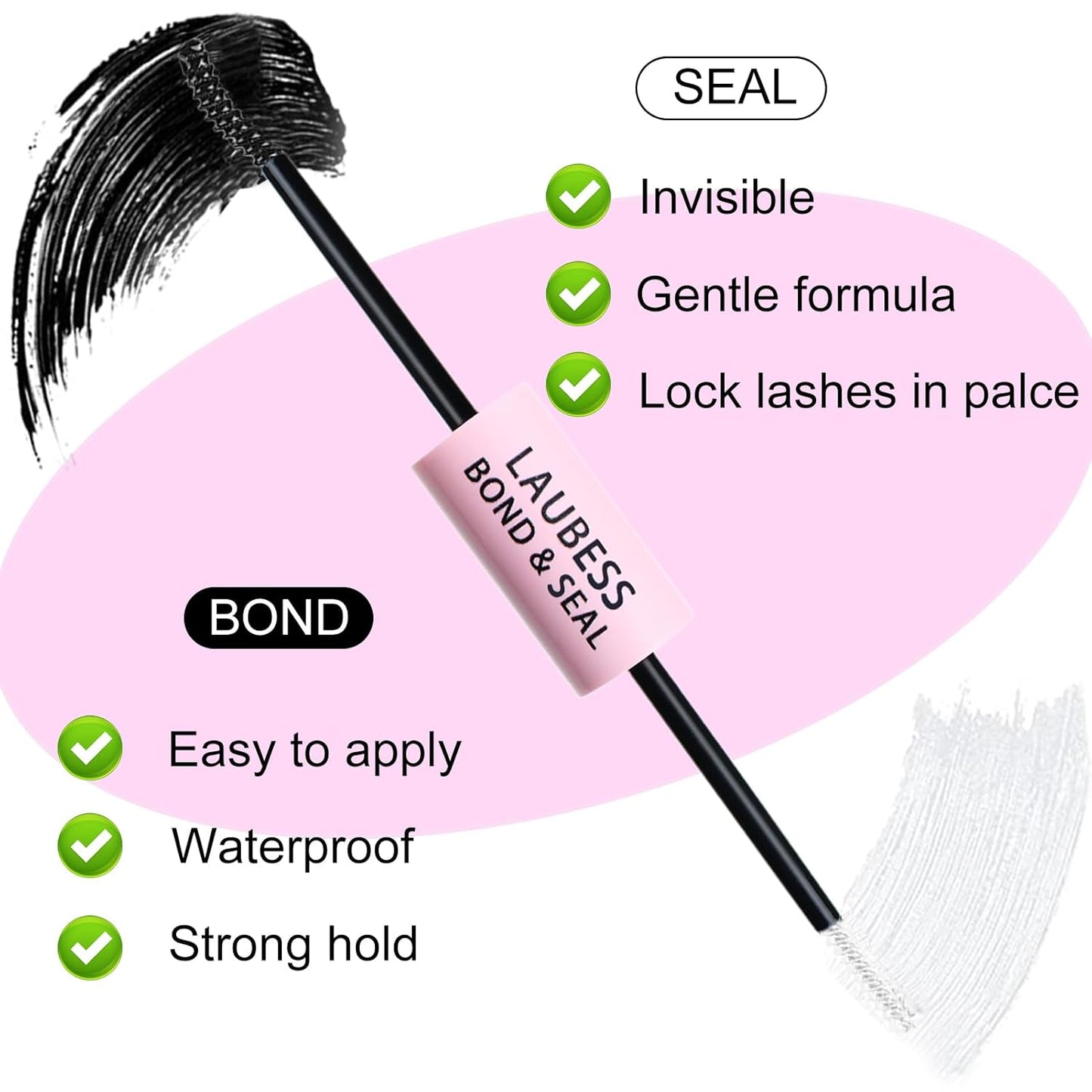 Lash Clusters Kit LAUBESS DIY Lash Extension Kit Lash Bond and Seal Waterproof Lash Glue Remover Tweezers Brush Cluster Eyelash Extensions Kit Eyelash Clusters (Kit 40D-C-Mix9-16)