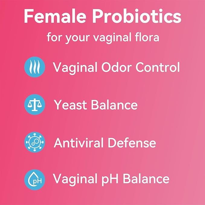 Gynable Vaginal Probiotics for Womem,Female Probiotic for pH Balance with Lactobacillus 5 Billion CFU Probiotics Blend,Selenium-Vitamin D3,Promote Healthy Vaginal Odor & Vaginal Flora,90 Count