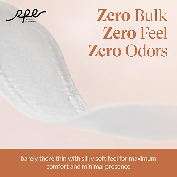 100% Organic Long Panty Liners for Women long-192ct, Ultra Thin Cotton Cover, Long Pantiliners, Light Absorbency, Unscented Barely There Pantie Liners (Long Liner, Size 2, 192ct)