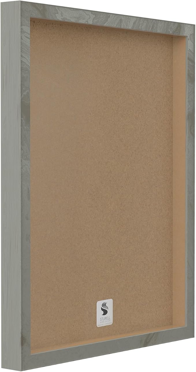 Stupell Industries Abstract Mindfulness Exercise Framed Giclee Wall Art Design by Tim Parker, Gray Framed, 30 x 24