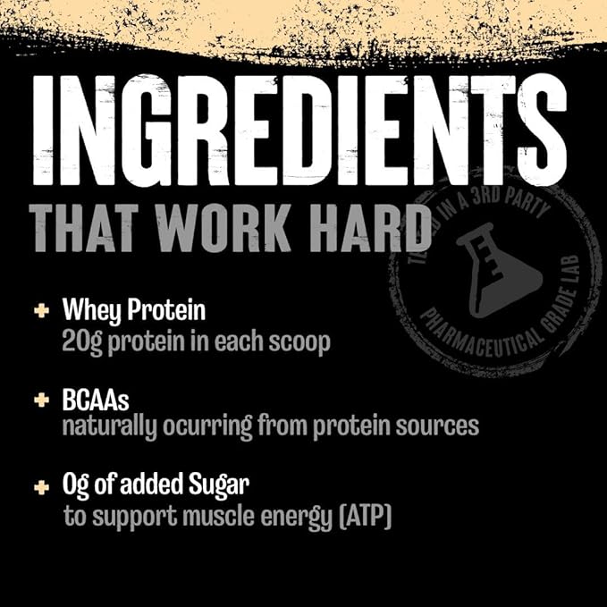 Animal 100% Whey Protein Powder – Whey Blend for Pre Workout or Post Workout, Recovery, or an Anytime Low Sugar Protein Boost Meal Replacement with BCAA Branched Chain Amino Acids – Vanilla, 4 lb