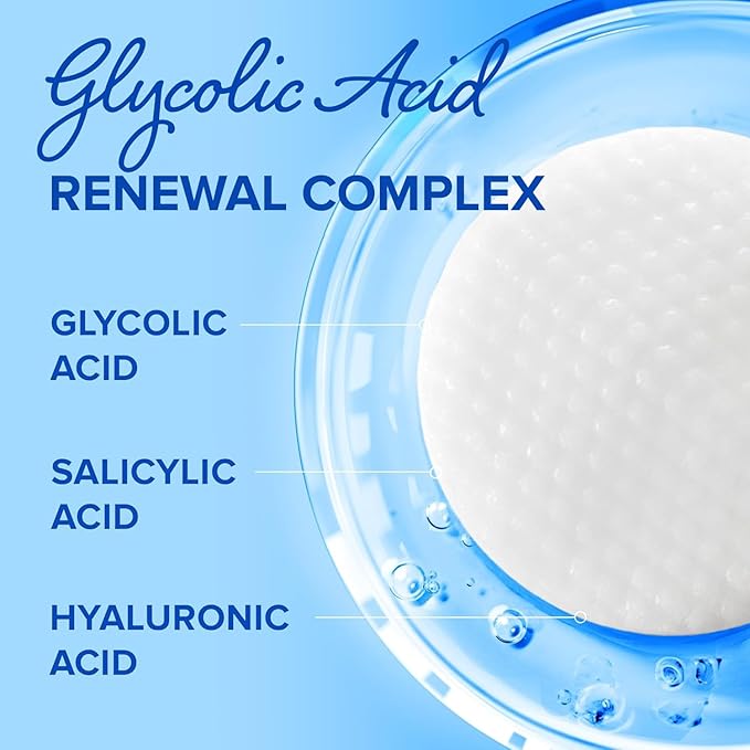 MAREE Glycolic Acid Pads 2 PACK - Toner Pads for Face Cleansing - Tea Tree Oil, Salicylic Acid & Vitamins E, B3, B5 - Facial Peel & Radiance Deep Cleaning Effect