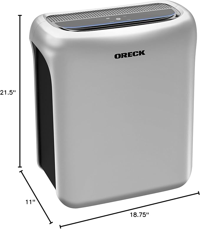 Oreck Certified HEPA Media + Odor Control Replacement Filter Kit Type B3, for Air Response Medium, Powerful HEPA and Carbon Filtration, Captures 99% of Particles, Dust, Pollen, Pet Dander and Smoke