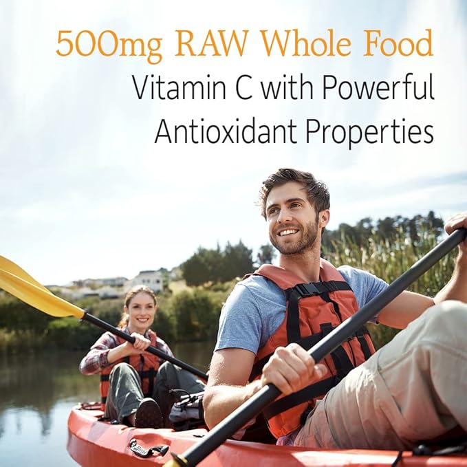 Garden of Life Organic Vegan Vanilla Protein Powder 22g - Vitamin Code Vitamin C 120 Capsules Bundle