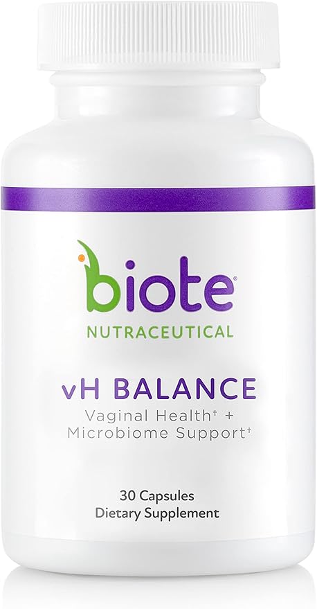 Biote Nutraceuticals - vH Balance - Vaginal Health + Microbiome Support (30 Capsules)